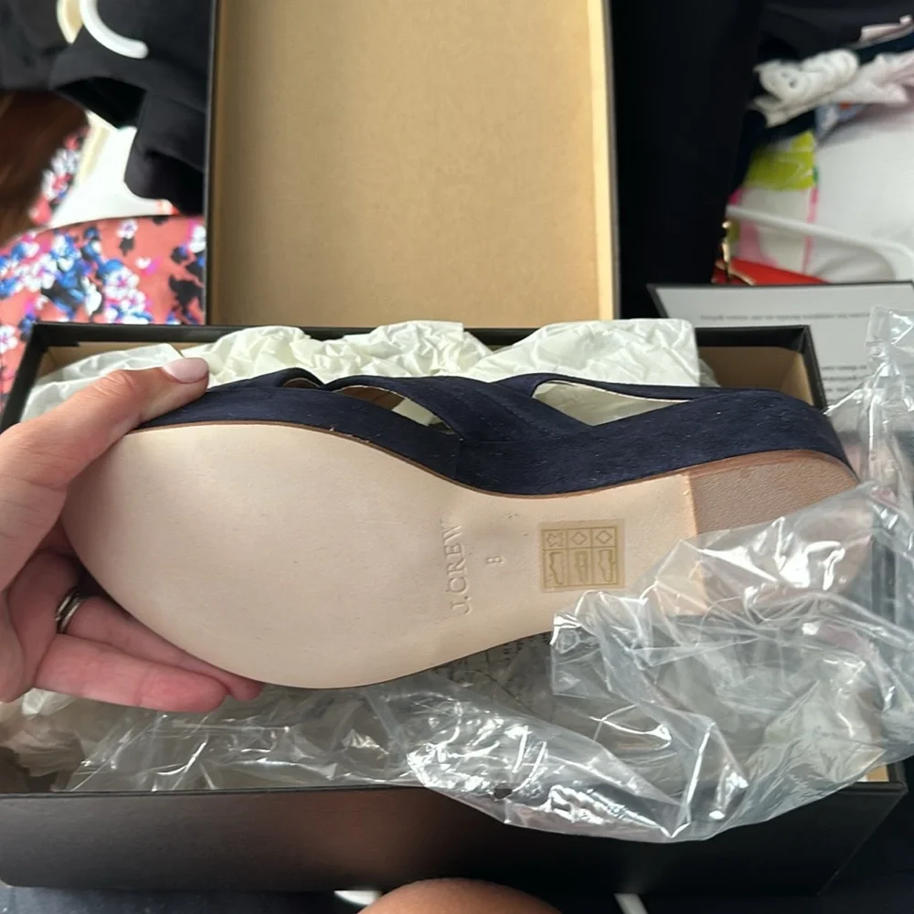 J.Crew Marcie suede wedges - Picture 3 of 3